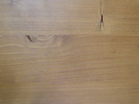 pine: wood stain dark + lacquer